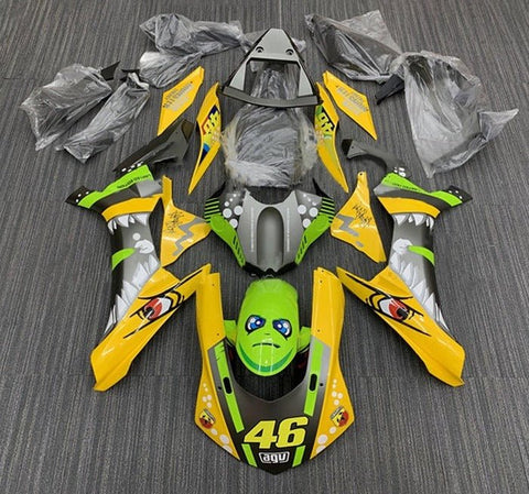 Yamaha YZF- R1 Fairings (2015-2019) Yellow, Green Shark at KingsMotorcycleFairings.com