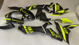 Yamaha R1 Fairings (2020-2024) Matte Black, Neon Yellow at KingsMotorcycleFairings.com