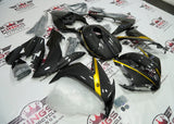 Yamaha YZF-R1 (2004-2006) Faux Carbon Fiber & Gold Fairings at KingsMotorcycleFairings.com