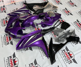 Yamaha YZF-R1 (2007-2008) Metallic Purple, White & Black Fairings at KingsMotorcycleFairings.com