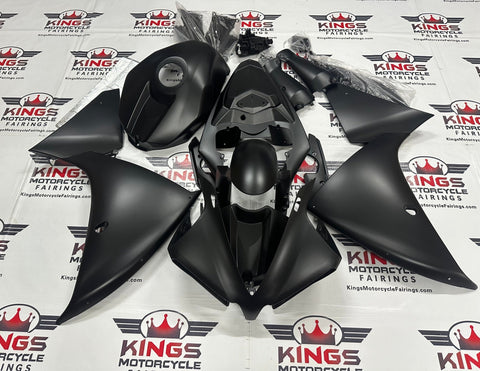 Yamaha YZF-R1 (2012-2014) Matte Black Fairings at KingsMotorcycleFairings.com