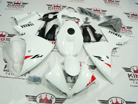 Yamaha YZF-R1 (2012-2014) White, Black, Red Fairings at KingsMotorcycleFairings.com