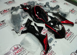 Yamaha YZF-R1 (2015-2019) Black & Red Stripe Fairings at KingsMotorcycleFairings.com 