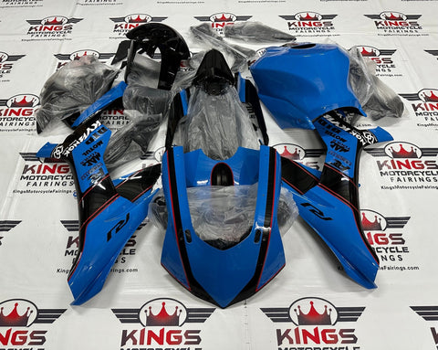 Yamaha YZF-R1 (2015-2019) Blue, Black, Red, White Fairings at KingsMotorcycleFairings.com