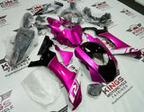 Yamaha YZF-R1 (2015-2019) Pink, Black & White Fairings at KingsMotorcycleFairings.com