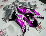 Yamaha YZF-R1 (2015-2019) Purple, Black & White Fairings at KingsMotorcycleFairings.com