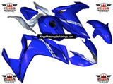 Yamaha YZF-R3 (2015-2018) Blue, White, Silver Fairings at KingsMotorcycleFairings.com