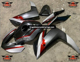 Yamaha R3 Fairings (2015-2018) Faux Carbon Fiber, Red, Silver at KingsMotorcycleFairings.com