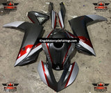 Yamaha YZF-R3 (2015-2018) Faux Carbon Fiber, Red, Silver Fairings at KingsMotorcycleFairings.com