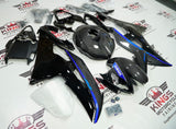 Yamaha YZF-R6 Fairings (2008-2016) Faux Carbon Fiber, Black, Blue at KingsMotorcycleFairings.com