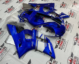 Yamaha YZF-R6 (1998-2002) Blue, White & Silver Fairings at KingsMotorcycleFairings.com