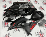 Yamaha YZF-R6 (2006-2007) Matte Black & Red Fairings at KingsMotorcycleFairings.com