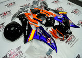 Yamaha YZF-R6 (2006-2007) Orange, Blue & Black Fairings at KingsMotorcycleFairings.com