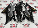 Yamaha R6 Fairings (2008-2016) Black, Matte Black, Gold at KingsMotorcycleFairings.com