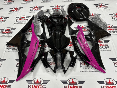 Yamaha YZF-R6 (2008-2016) Black & Pink Fairings at KingsMotorcycleFairings.com