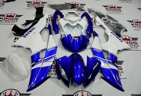 Yamaha YZF-R6 (2008-2016) Blue & White Fairings at KingsMotorcycleFairings.com.