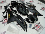 Yamaha R6 Fairings (2008-2016) Matte Black, Gold Fairings at KingsMotorcycleFairings.com