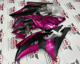 Yamaha YZF-R6 (2008-2016) Pink & Matte Black Fairings at KingsMotorcycleFairings.com