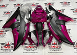 Yamaha YZF-R6 (2008-2016) Pink & Matte Black Fairings at KingsMotorcycleFairings.com