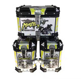 Yellow Monster 38L Aluminum Motocycle Storage Side Boxes at KingsMotorcycleFairings.com