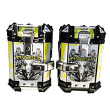 Yellow Monster 38L Aluminum Motocycle Storage Side Boxes at KingsMotorcycleFairings.com