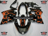 Black and Orange Tribal Fairing Kit for a 1996, 1997, 1998, 1999, 2000, 2001, 2002, 2003, 2004, 2005, 2006 & 2007 Honda CBR1100XX Super Blackbird motorcycle