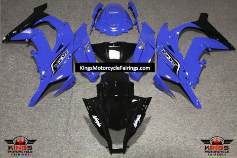 Fairing kit for a Kawasaki Ninja ZX10R (2011-2015) Black & Blue at KingsMotorcycleFairings.com