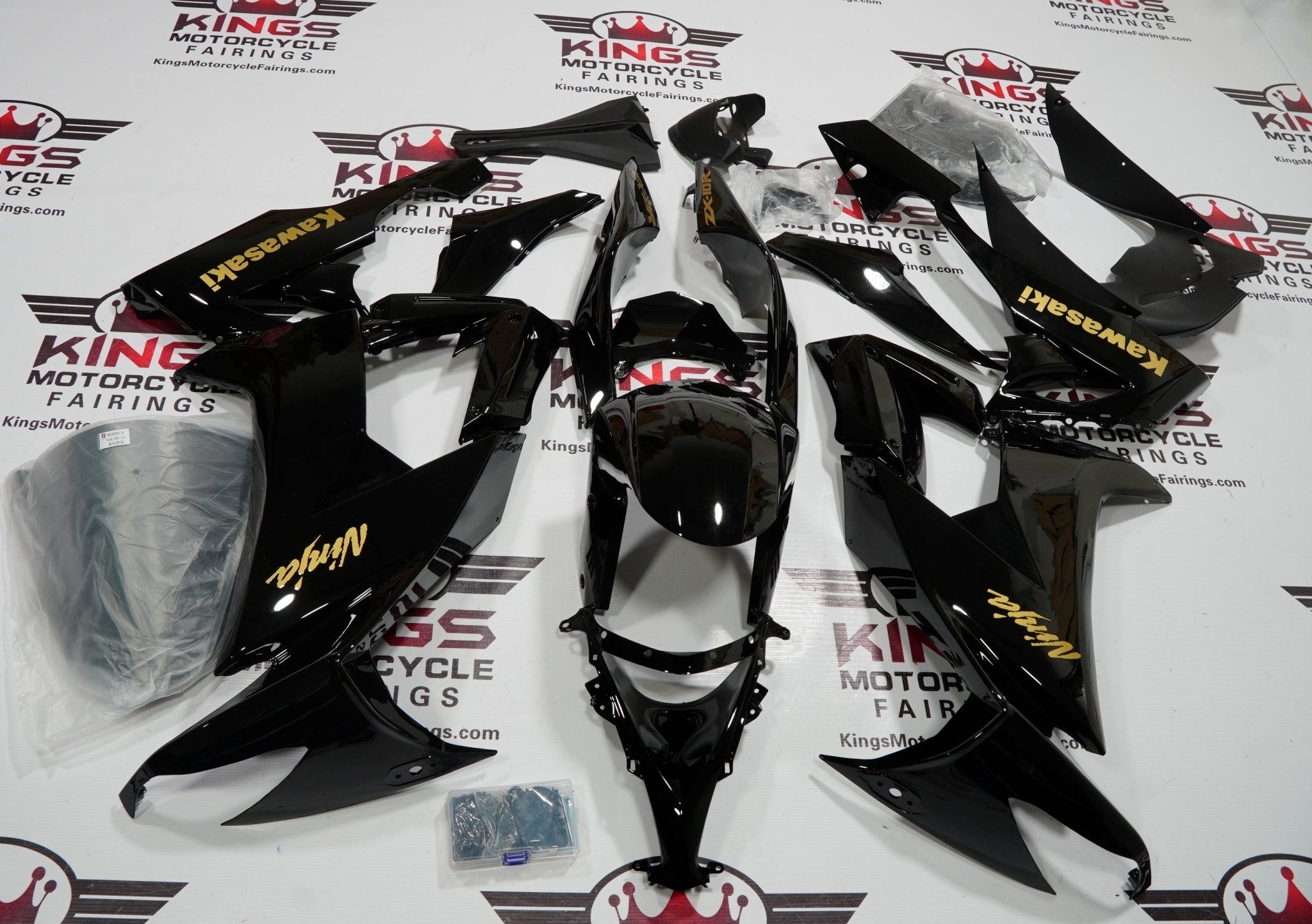 Fairings | Kawasaki Ninja ZX10R (2008-2010) Black, Gold