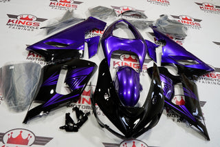 Fairing kit for a Kawasaki ZX6R 636 (2005-2006) Black & Purple