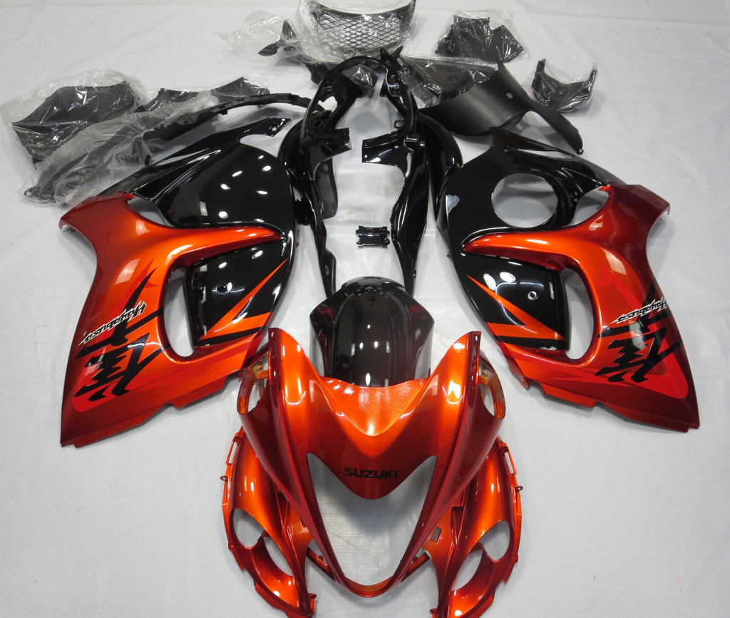 Suzuki GSXR1300 Hayabusa Fairings (2008-2019) Orange & Black