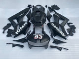 Matte Black and White Repsol Fairing Kit for a 2013, 2014, 2015, 2016, 2017, 2018, 2019, 2020 & 2021 Honda CBR600RR motorcycle