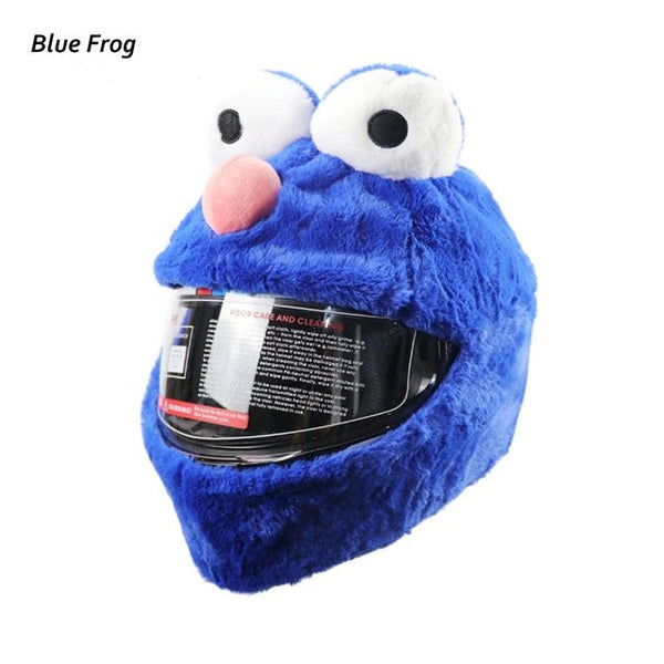 Motorcycle Helmet Cover | Blue Elmo Cartoon Frog | Kings