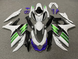 Suzuki GSXR1000 (2009-2016) White, Green, Black & Purple Fairings